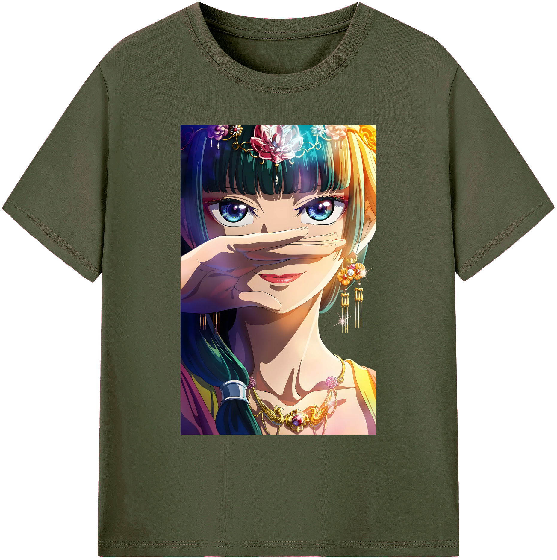 （画像用） 薬屋のひとりごと The Apothecary Diaries 綿100％ メンズ半袖Tシャツ｜肌触りやわらか＆通気性